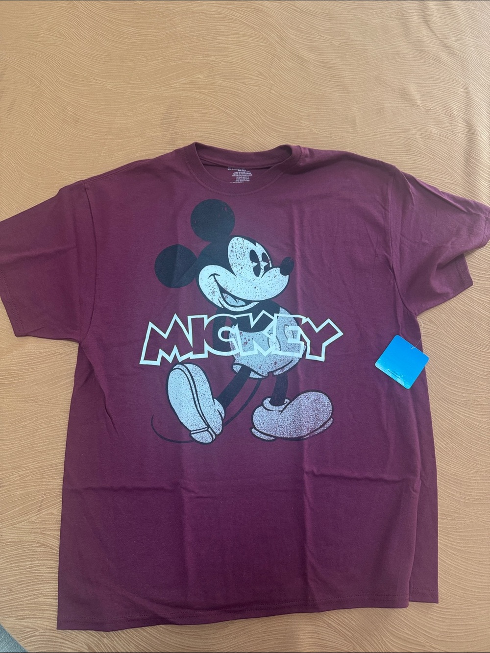 Disney Burgundy Mickey Graphic Tee